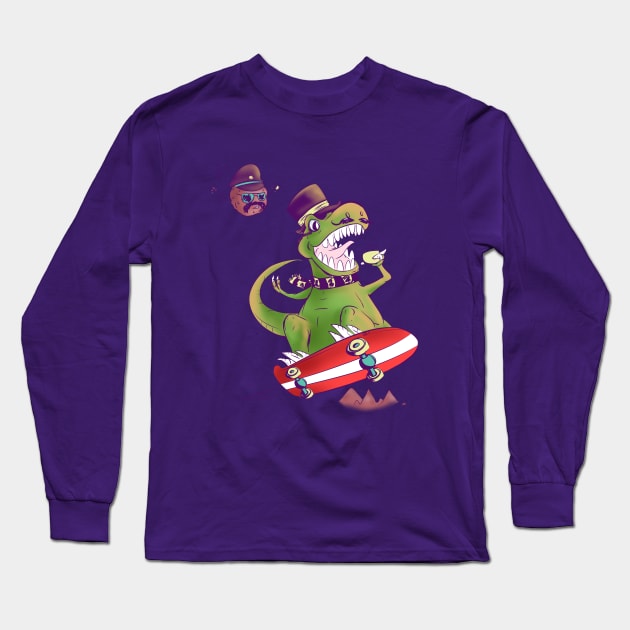 Tea Rex Long Sleeve T-Shirt by Gil